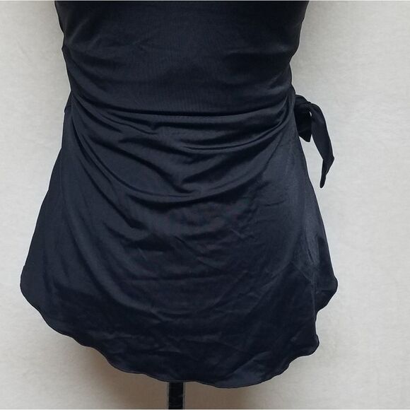 VINTAGE Le Cove Black Strapless Cross Swimsuit - Picture 8 of 13